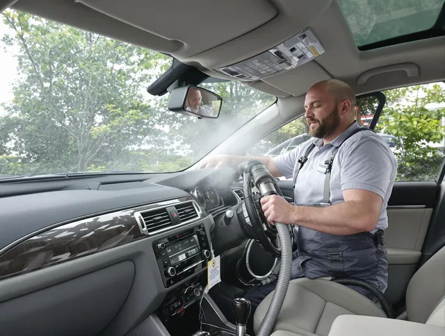 Wareham Air Duct Cleaning specialist performing professional car duct cleaning in Wareham