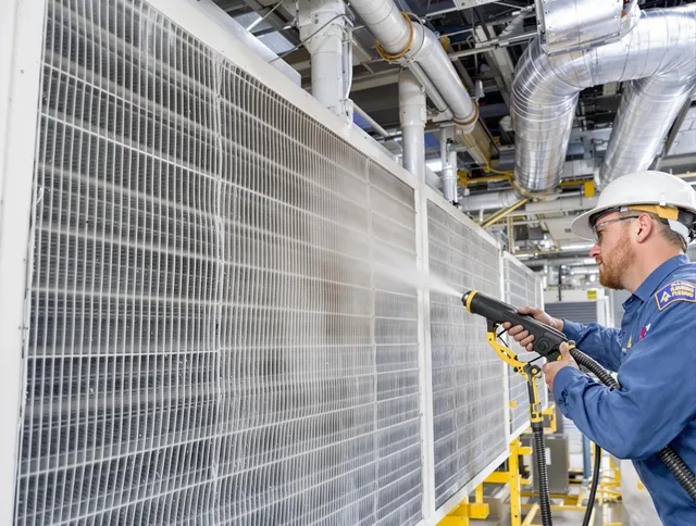 Professional commercial coil cleaning by Wareham Air Duct Cleaning in Wareham