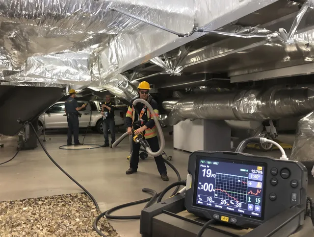 Professional negative pressure duct cleaning by Wareham Air Duct Cleaning in Wareham